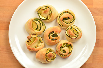 Image showing Zucchini rolls