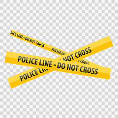 Image showing Yellow Police Line Do Not Cross