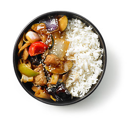 Image showing bowl of asian food