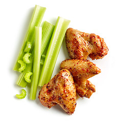 Image showing roasted spicy chicken wings