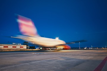 Image showing Night take off