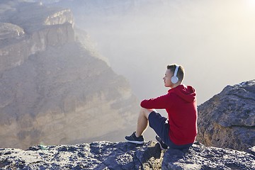 Image showing Relaxation in mountains