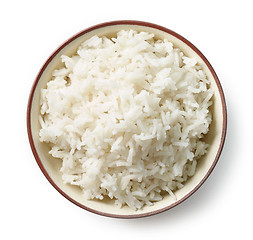 Image showing bowl of boiled rice