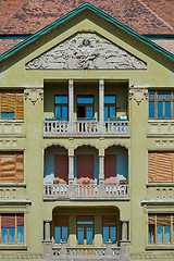 Image showing Facade of an Old Building