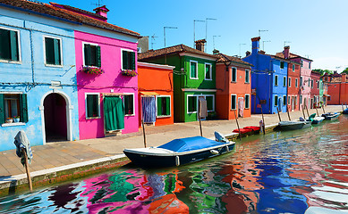 Image showing Painted houses of Burano