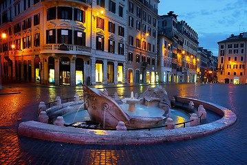 Image showing Famous fountain in Rome