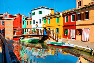 Image showing Summer on Burano island