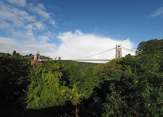 Image showing Clifton Suspension Bridge in Bristol