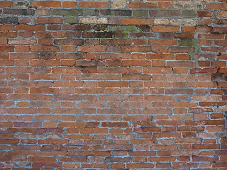 Image showing Red brick wall background