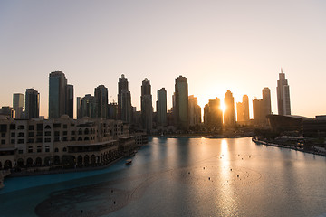 Image showing musical fountain in Dubai