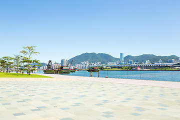 Image showing Seaside park in Hong Kong