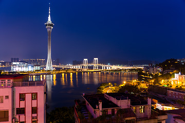 Image showing Macau cityscape night