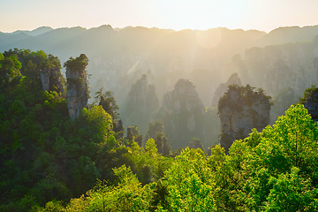 Image showing Zhangjiajie mountains, China