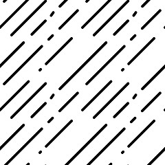 Image showing Vector geometric pattern in black and white style on a white background.