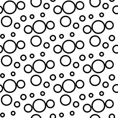 Image showing Vector geometric pattern in black and white style on a white background.