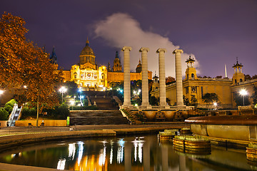 Image showing Montjuic hill in Barcelona, Spain