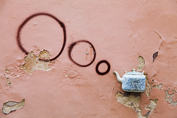 Image showing Teapot in the wall, Vilnius