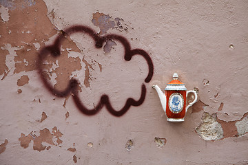 Image showing Teapot in the wall, Vilnius