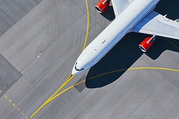 Image showing Aerial view of airport