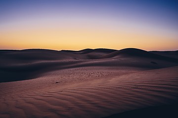 Image showing Desert before sunrise