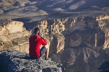 Image showing Relaxation in mountains