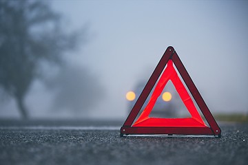 Image showing Traffic problem in thick fog