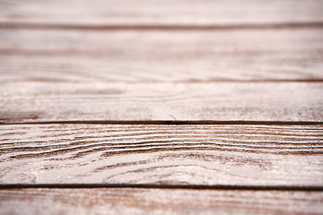 Image showing Horizontal perspective of wooden rough planks texture