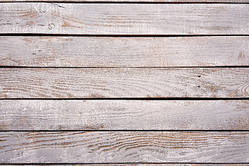 Image showing Top view background of wooden rough planks texture