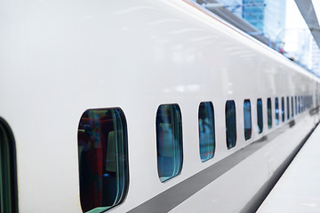 Image showing train car on railway station