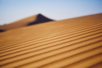 Image showing Close-up view of sand dunes