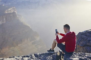 Image showing Relaxation in mountains