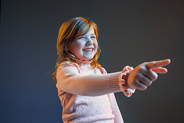 Image showing The anger and surprised teen girl