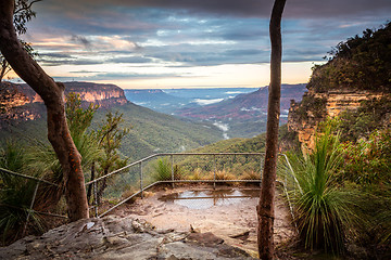 Image showing Lookout in Blue Mountains Australia