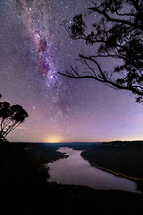 Image showing Milky Way Over Burragorang Lake