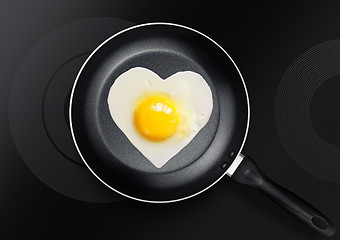 Image showing festive snack made of fried egg