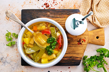 Image showing vegetable soup