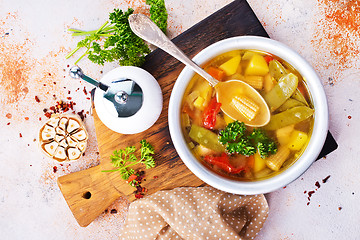 Image showing vegetable soup