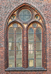 Image showing Window of a gothic cathedral