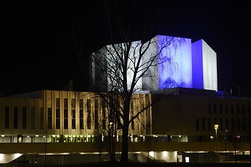 Image showing HELSINKI, FINLAND – DECEMBER 6, 2018: view of the building of 