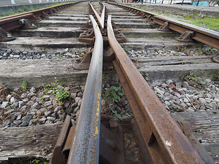 Image showing Railway track detail