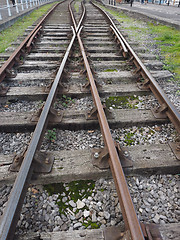 Image showing Railway track detail