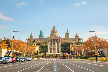 Image showing Montjuic hill in Barcelona, Spain