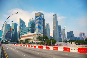 Image showing Singapore financial district