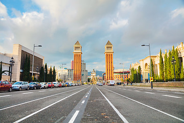 Image showing View of Plaza Espanya