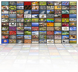 Image showing Big multimedia video and image walls