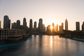 Image showing musical fountain in Dubai