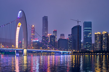 Image showing  Guangzhou skyline. Guangzhou, China