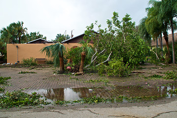 Image showing Hurricane irma damaged property in florida