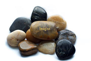 Image showing polished stones with imagine rock