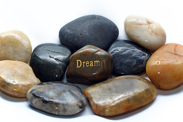 Image showing polished stones with dream rock